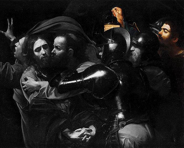 caravaggio cattura cristo autoritratto