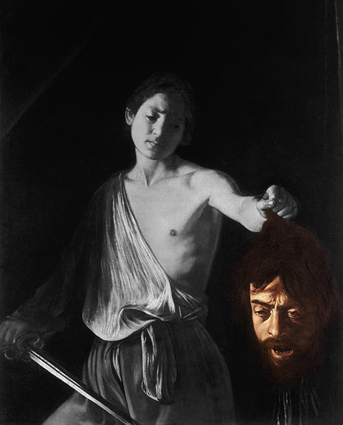 caravaggio davide golia autoritratto