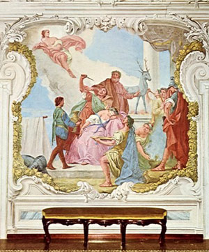 Villa Widmann, affreschi