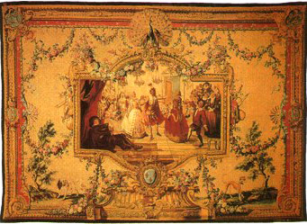 Charles Coypel, II ballo di Barcellona, una Storia di don Chisciotte, Gobelins,1732-36. Parigi, Musée du Louvre. Charles Coypel, II ballo di Barcellona, una Storia di don Chisciotte, Gobelins,1732-36. Parigi, Musée du Louvre.