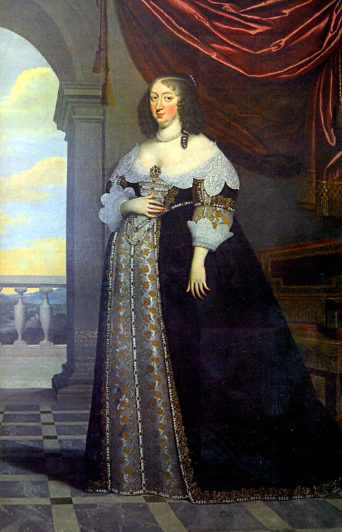 Anna d'Austria incinta di otto mesi del futuro Luigi XIV