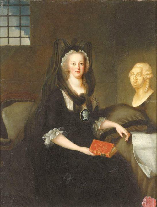 Maria Antonietta prigioniera alla Concergerie - dipinto eseguito dalla marchesa de Brehan