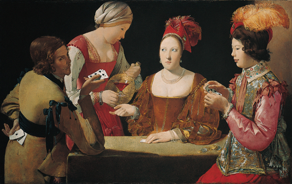 Georges de La Tour Trucco con asso di fiori