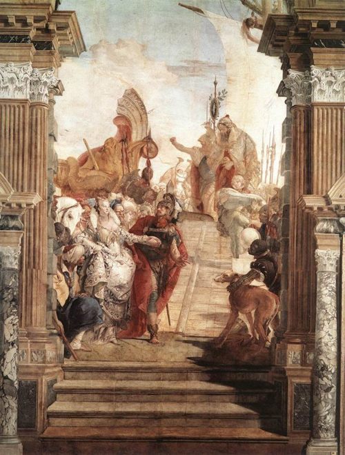 Venezia-Palazzo Labia Incontro tra Antonio e Cleopatra Venezia Palazzo Labia Antonio Cleopatra tiepolo