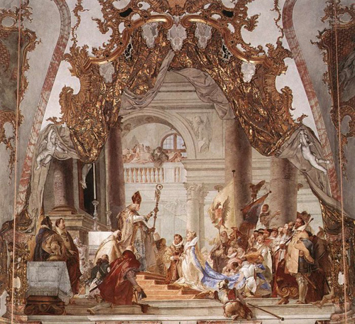 Residenza Wurzburg Matrimonio dell'imperatore Federico Barbarossa con Beatrice di Burgundy Wurzburg Matrimonio imperatore Federico Barbarossa Tiepolo