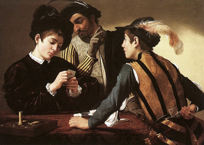 caravaggio i bari 1594