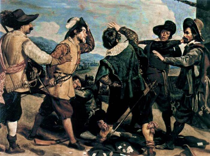 velazquez rissa davanti all ambasciata di spagna