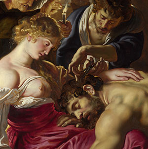 Samson e Dalila Rubens particolare