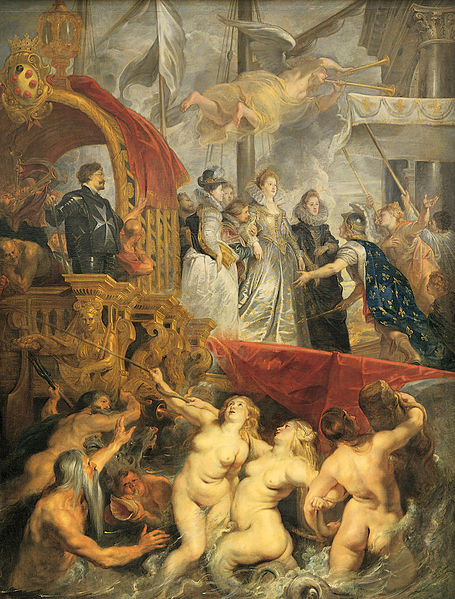 L'arrivo di Maria de' Medici a Marsiglia maria de medici rubens