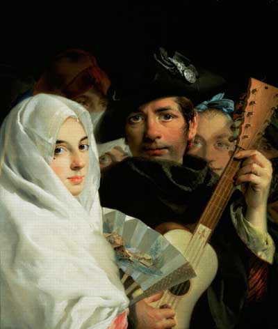 Lorenzo Tiepolo - Un'elegante coppia di Madrid (1770) tiepolo coppia madrid