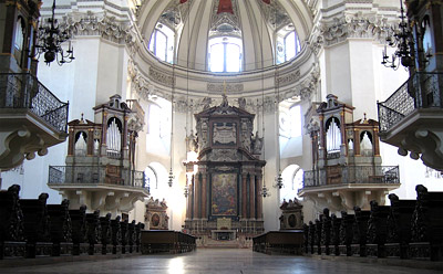 Il duomo di Salisburgo, interno Il duomo di Salisburgo, interno
