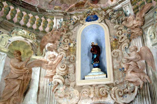Oratorio San Cristoforo, trompe l'oeil