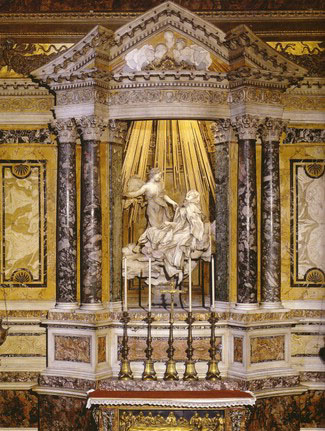 Santa Teresa trafitta dall'amore di Dio, Bernini