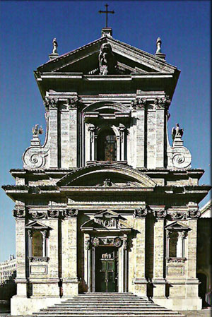Facciata della Chiesa di Santa Maria della Vittoria