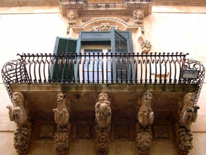 Balcone barocco di Palazzo Nicolaci, Noto