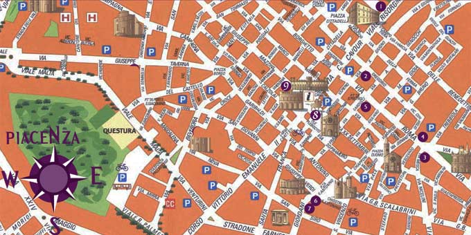 Piacenza barocca, itinerario
