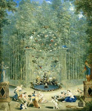 Il boschetto del labirinto in un dipinto di Jean Cotelle