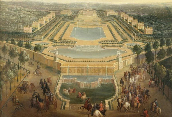 La Reggia di Marly in un dipinto di Pierre-Denis Martin del 1724 La Reggia di Marly in un dipinto di Pierre-Denis Martin del 1724