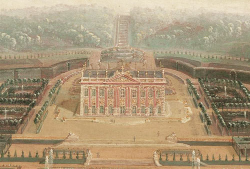 Il padiglione reale in un dipinto di Pierre Denis Martin