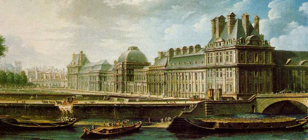Il Palazzo delle Tuileries,  Nicolas Jean-Baptiste Raguenet (1757)