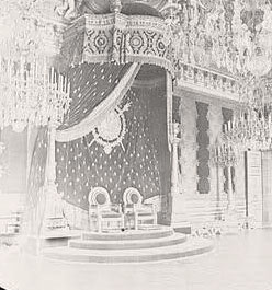 Sala del Trono, foto del XIX secolo