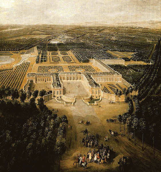 Il Grand Trianon in un dipinto del 1700