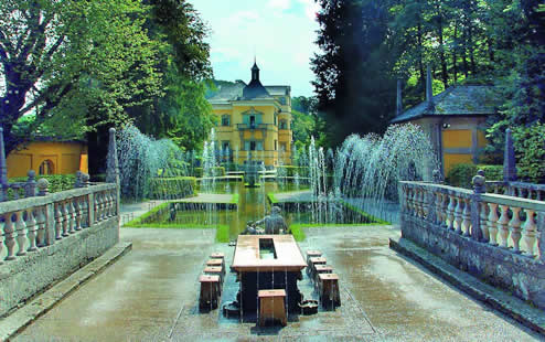 Hellbrunn, giochi d'acqua