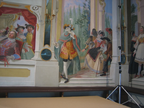 salone maschere castello krumlov
