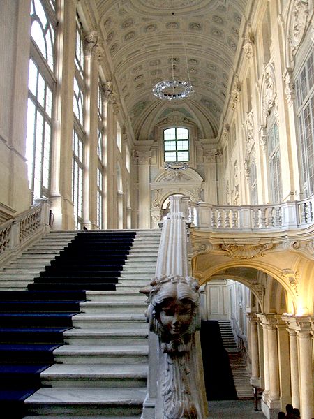 Scalone d'onore di Palazzo Madama a Torino