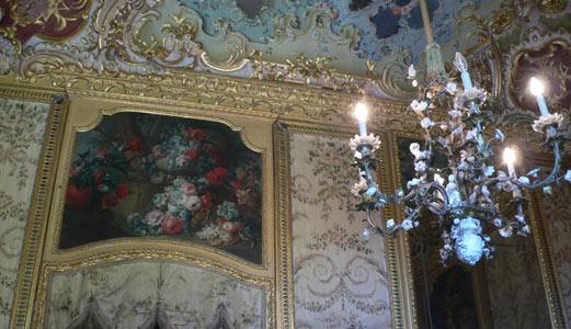 Stupinigi, particolare delle sovrapporte Stupinigi, particolare delle sovrapporte