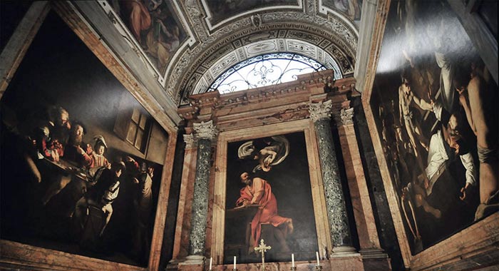 dipinti caravaggio cappella contarelli roma