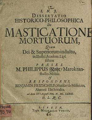 Peter Plogojowitz trattato