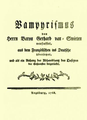 vampirismus Gerard Van Swieten