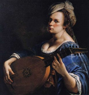 suonatrice di liuto