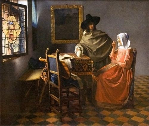 Il bicchiere di vino - Vermeer