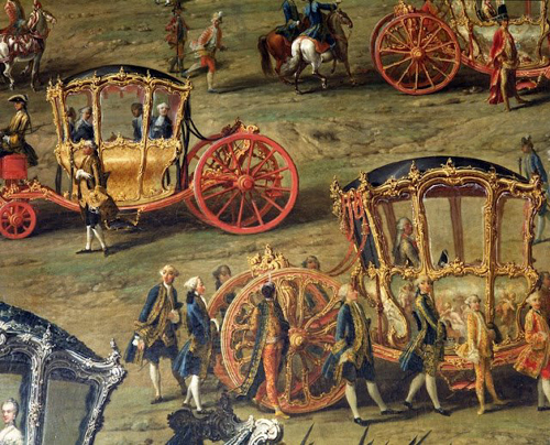 Martin Van Meytens, corteo di carrozze imperiali Martin Van Meytens, corteo di carrozze imperiali