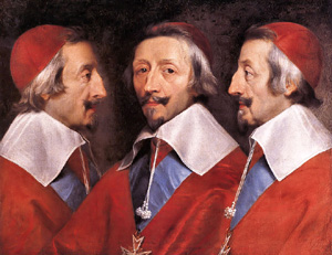 cardinale richelieu triplo ritratto