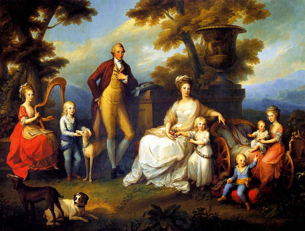 Ferdinando IV con la moglie e i figli - Angelica Kauffmann