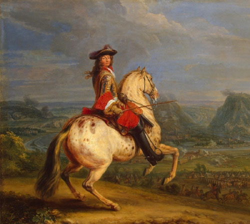 Luigi XIV, ritratto equestre - Van der Mulen