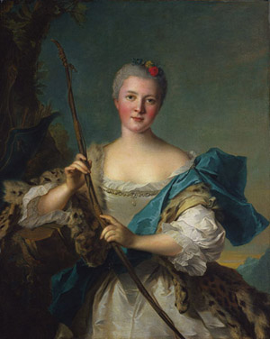 Ritratto di Madame de Pompadour nelle vesti di Diana, 1752
